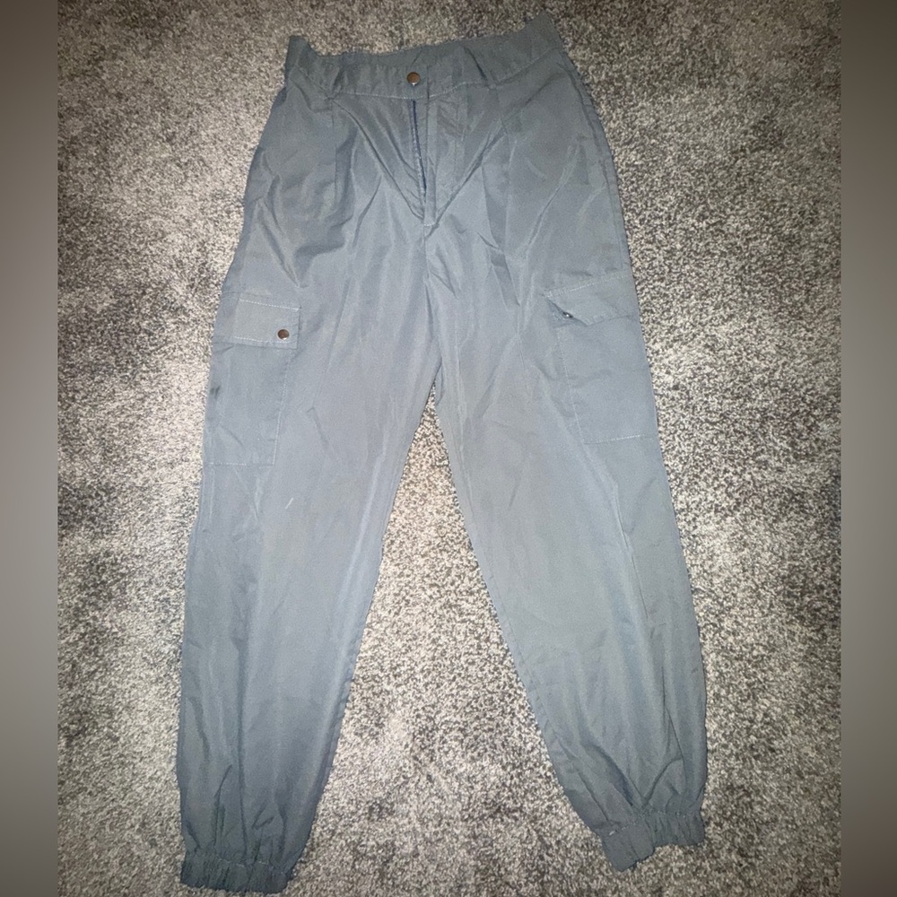 SHEIN Slate Blue Cargo Jogger Pants